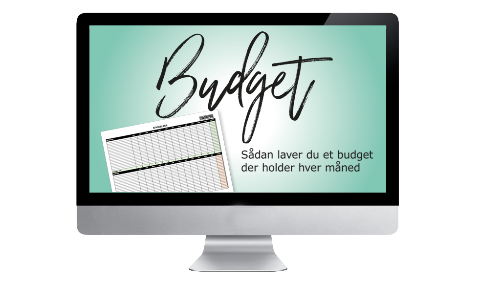 Lav dit budget på en computer for at få et bedre overblik